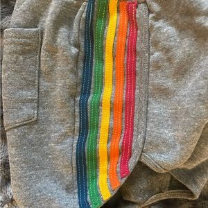 COPY - Aviator Nation Rainbow Stripe Shorts Large Navy